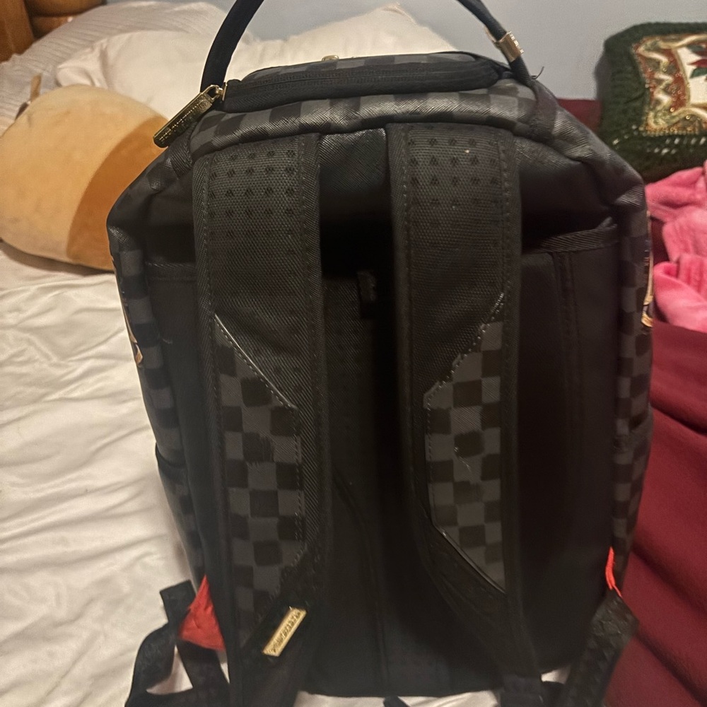 Sprayground Black and Brown Patterned Backpack wi… - image 3